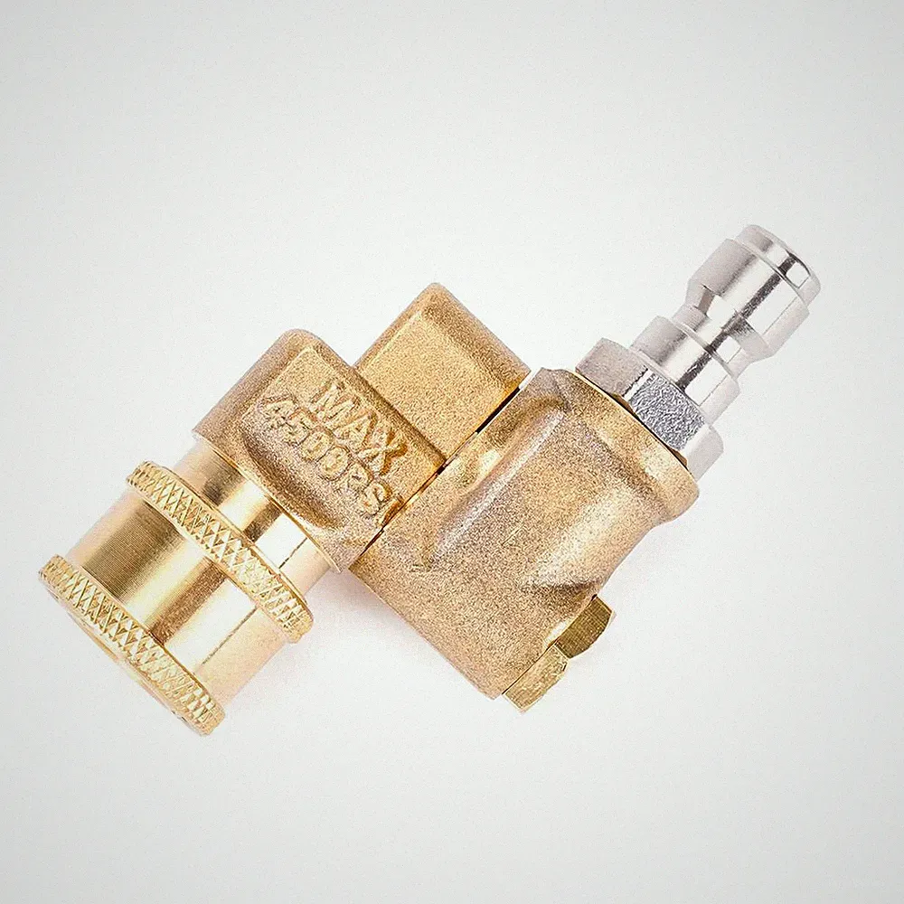 Pressure Washer Pivoting Coupler Adapter Nozzle 1/4" Quick Connect 4500PSI