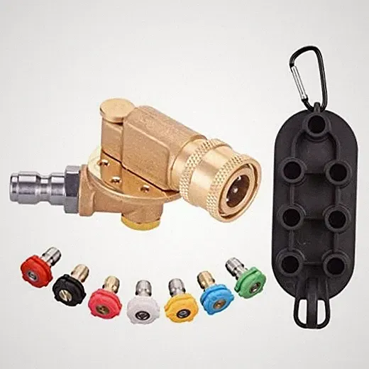 Pressure Washer Pivoting Coupler Kit, 240 Degree Rotation, Pressure Washer