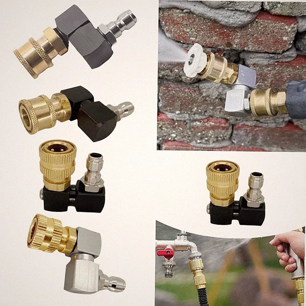 Pressure Washer Pivoting Coupler Sturdy Fittings Heavy Duty Replacement Pressure