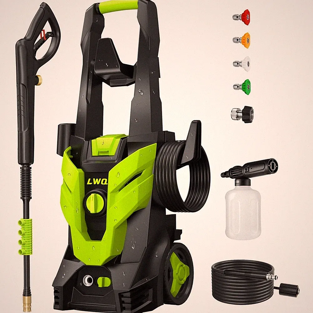 Pressure Washer Power Washer 4 Nozzles Foam Cannon for Car Fence Driveway