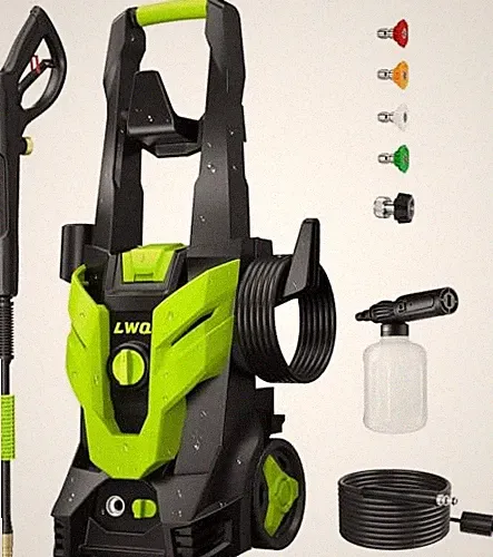 PRESSURE WASHER, POWER WASHER WITH 4 QUICK CONNECT NOZZLES 1 FOAM CANNON, LWQ