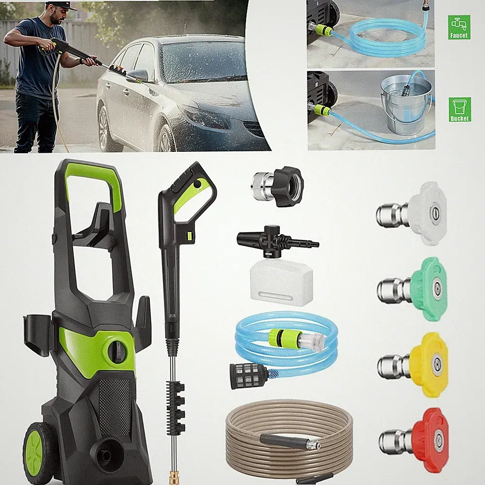 Pressure Washer Power Washer with Foam Cannon High Pressure Cleaning Machine NEW