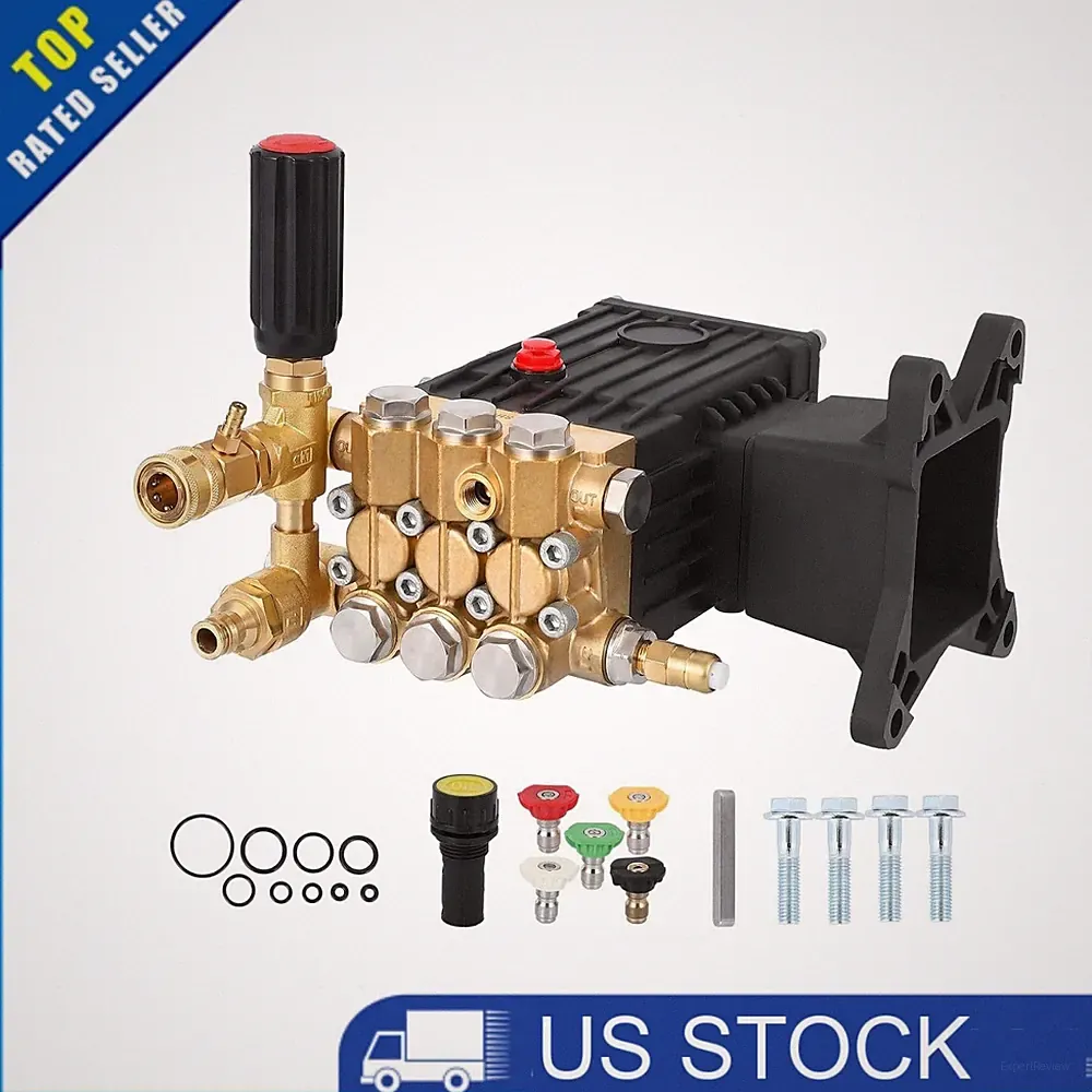 Pressure Washer Pump, 1" Shaft Horizontal Gas Power Washer Pump Replacement