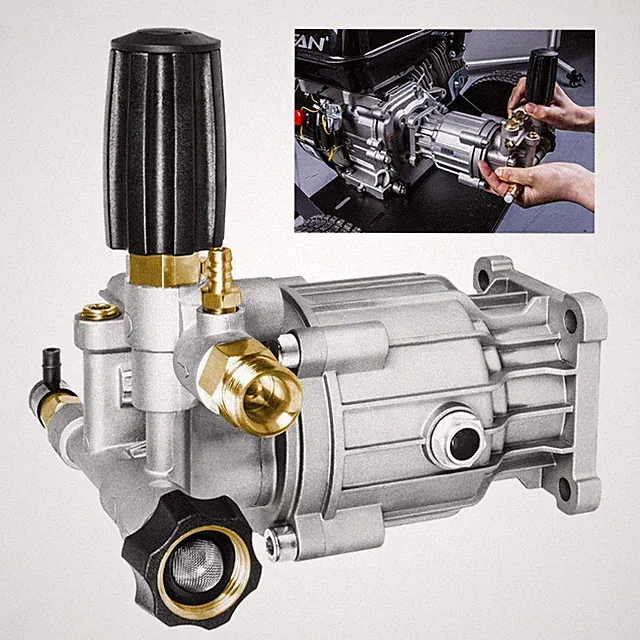 Pressure Washer Pump 3/4 Shaft 3400 PSI 2.5 GPM Horizontal SelfPriming for Outd