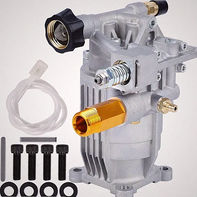 Pressure Washer Pump, 3/4" Shaft Horizontal Axial Plunger, 3400 PSI Max, 2.5...