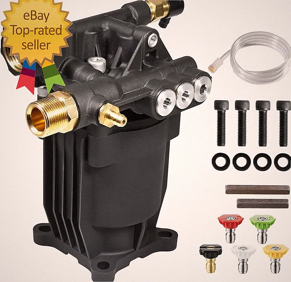 Pressure Washer Pump 3/4" Shaft Horizontal Power Washer Pump Max 3200 PSI 2.5