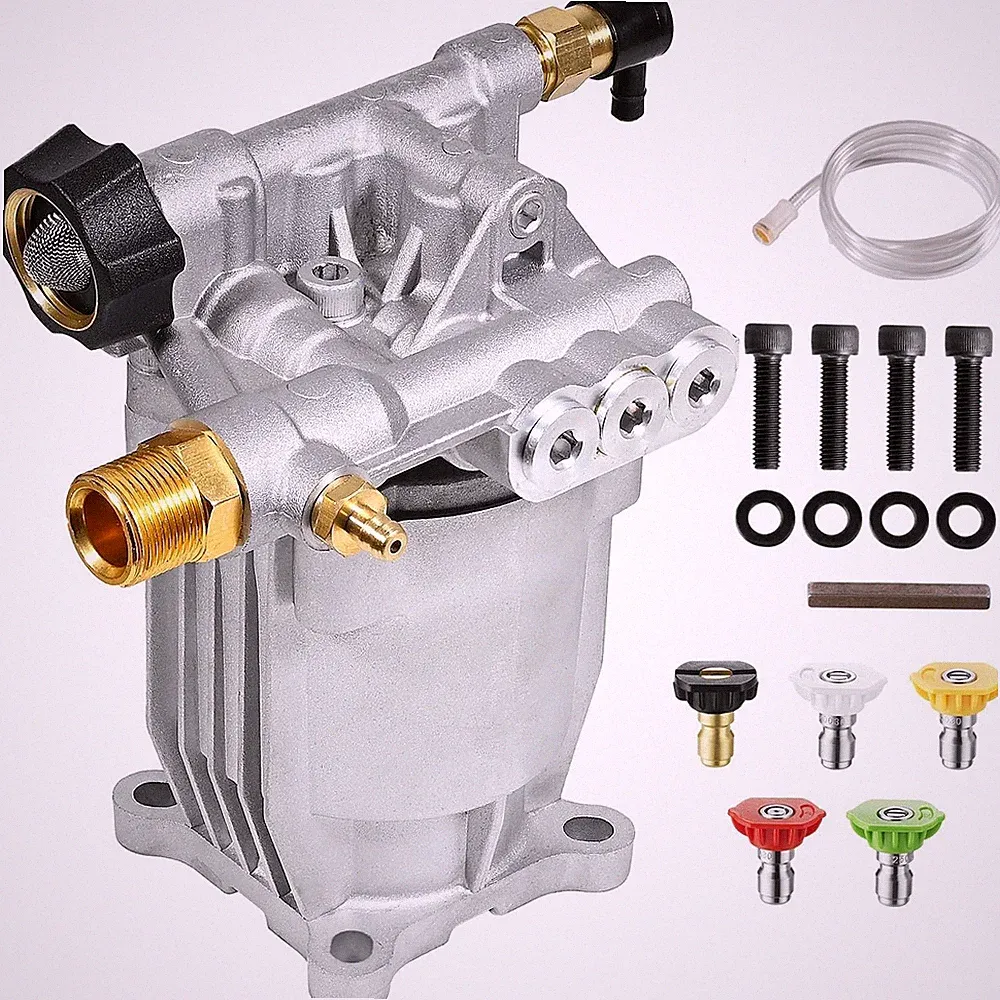 Pressure Washer Pump 3400 PSI 2.5 GPM 3/4 Inch Shaft Horizontal Replacement