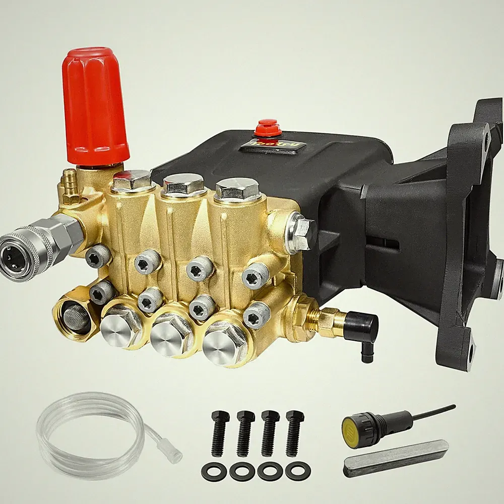 Pressure Washer Pump 3600-4000 PSI Max, Replacement Pump 4 GPM, Triplex Plung...