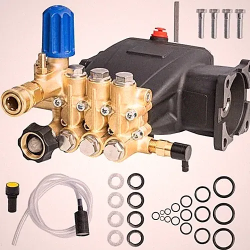 Pressure Washer Pump, 3700PSI 2.5GPM 3/4" Shaft Horizontal Triplex Plunger Power