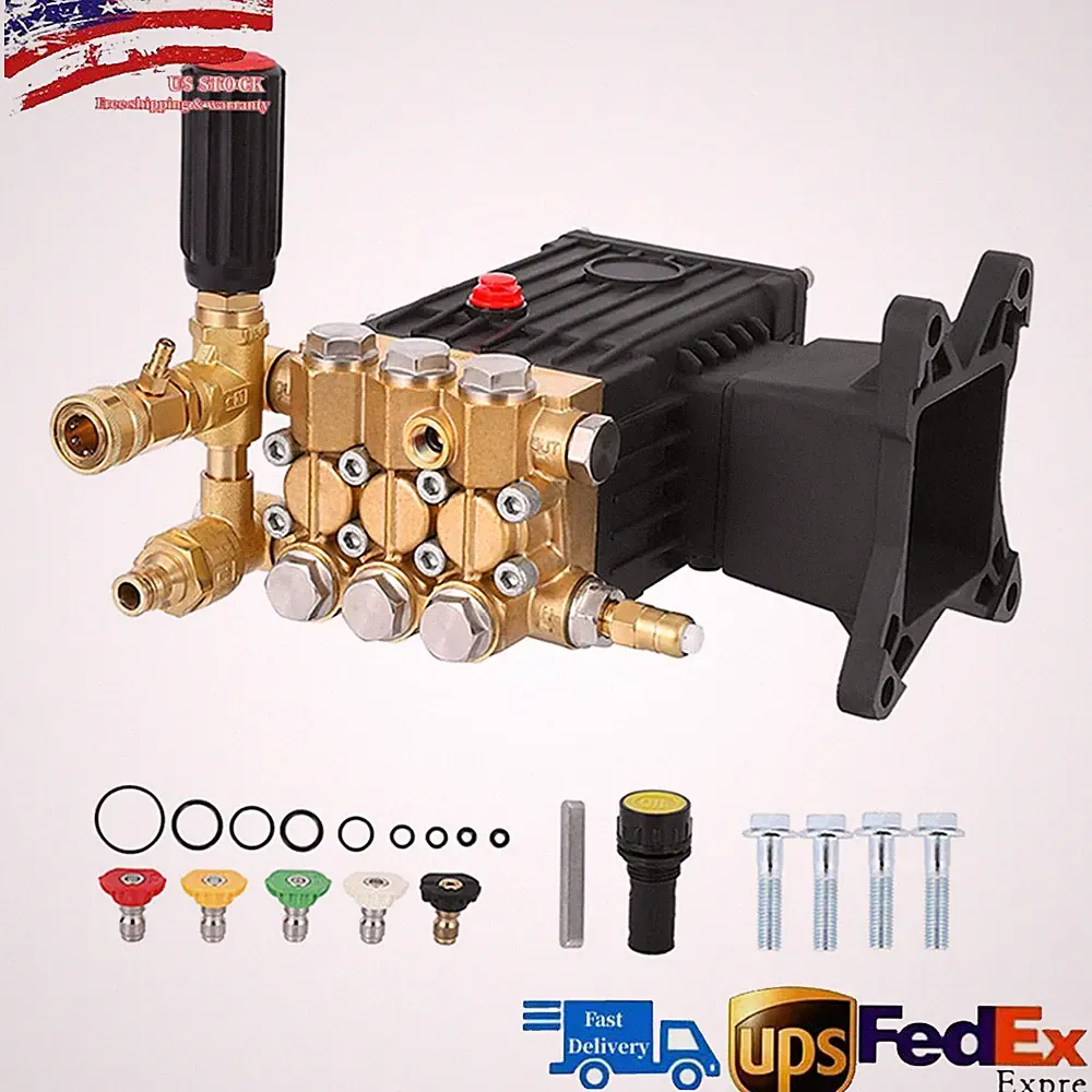 Pressure Washer Pump, 4000 PSI Max 4.4 GPM, Replacement Power Washer Pump Kits