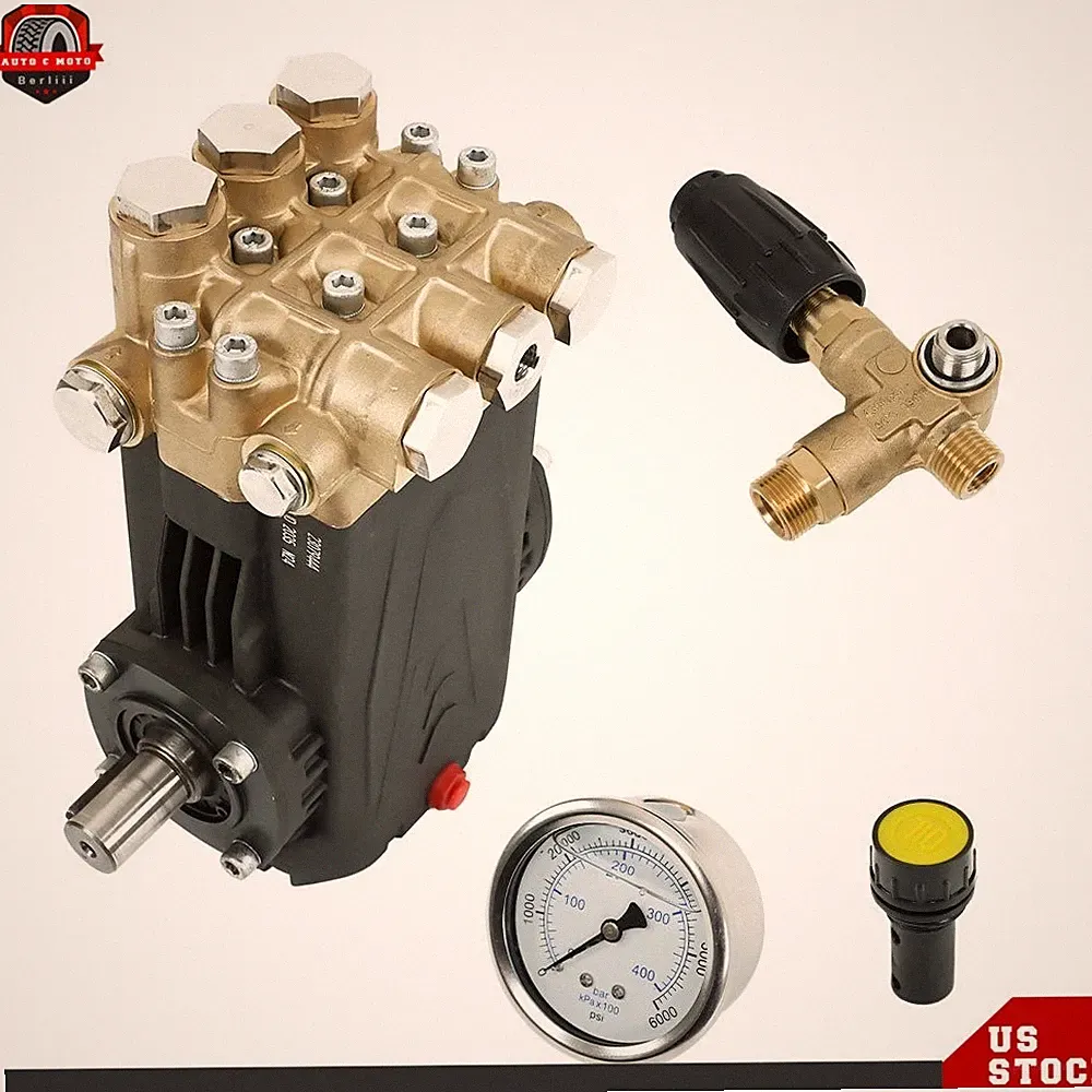 Pressure Washer Pump 5.6 GPM 4.5 HP General Right Shaft 3500 PSI Belt Drive Blue