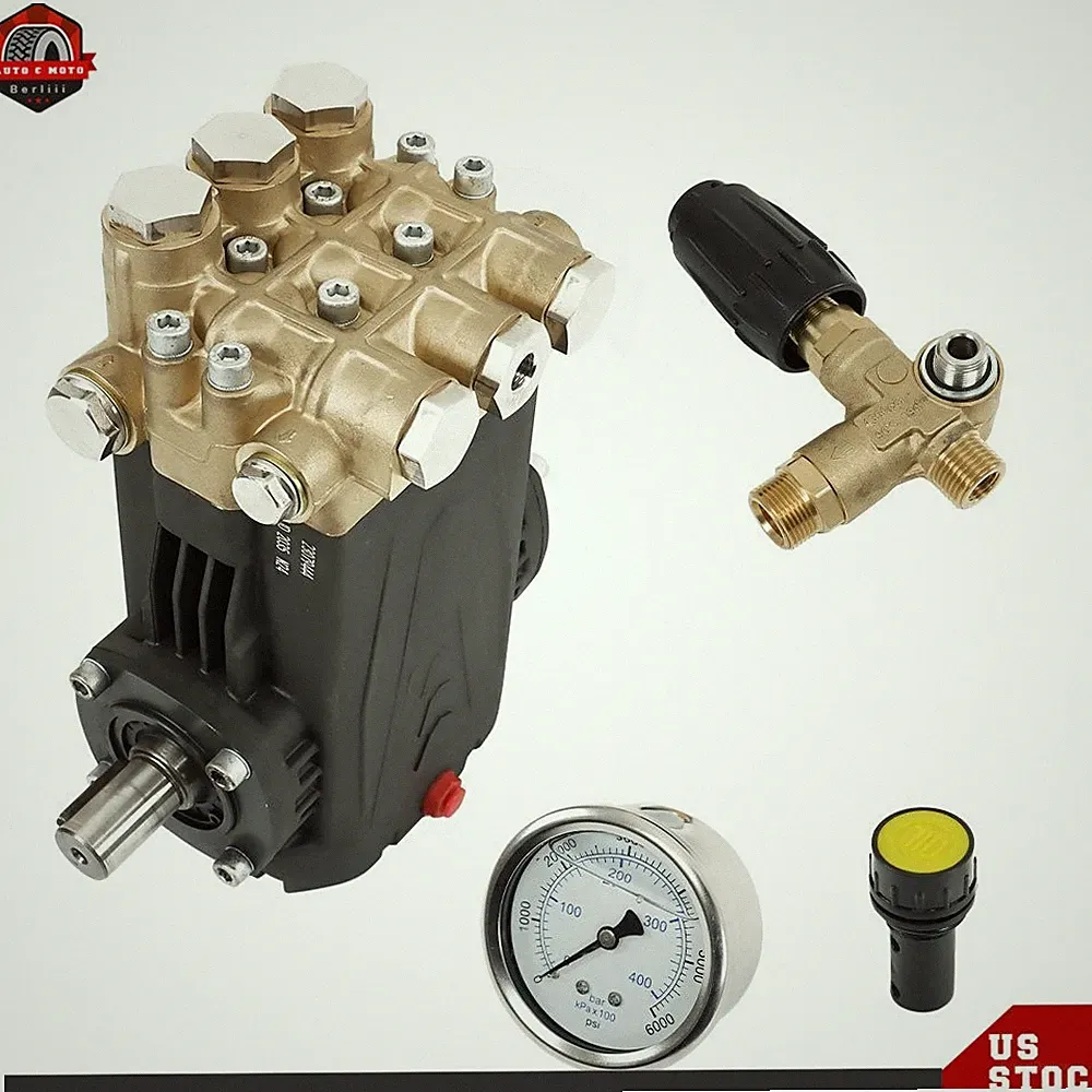 Pressure Washer Pump 5.6 GPM 4.5 HP General Right Shaft 3500 PSI Belt Drive Blue