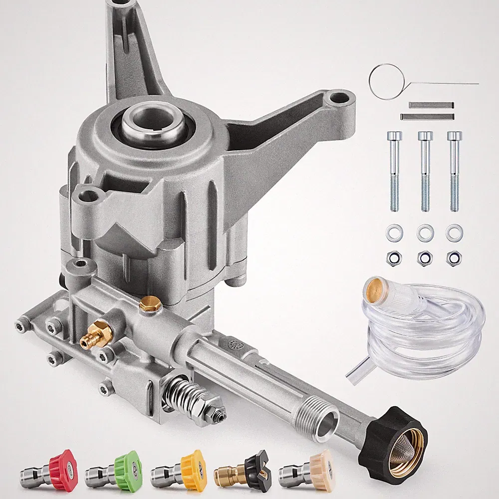 Pressure Washer Pump 7/8" Shaft Vertical 3100 PSI 2.5GPM with 5 Nozzles