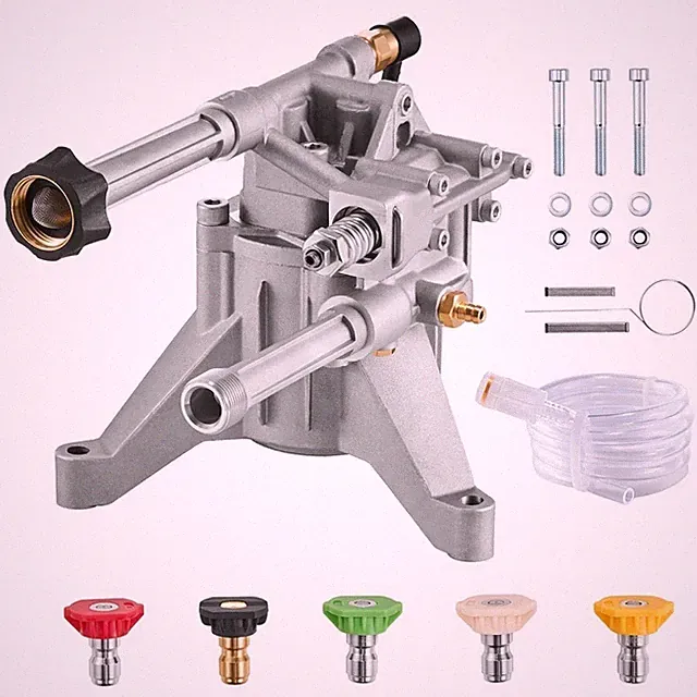 Pressure Washer Pump 7/8" Shaft Vertical 3100 PSI 2.5GPM with 5 Nozzles