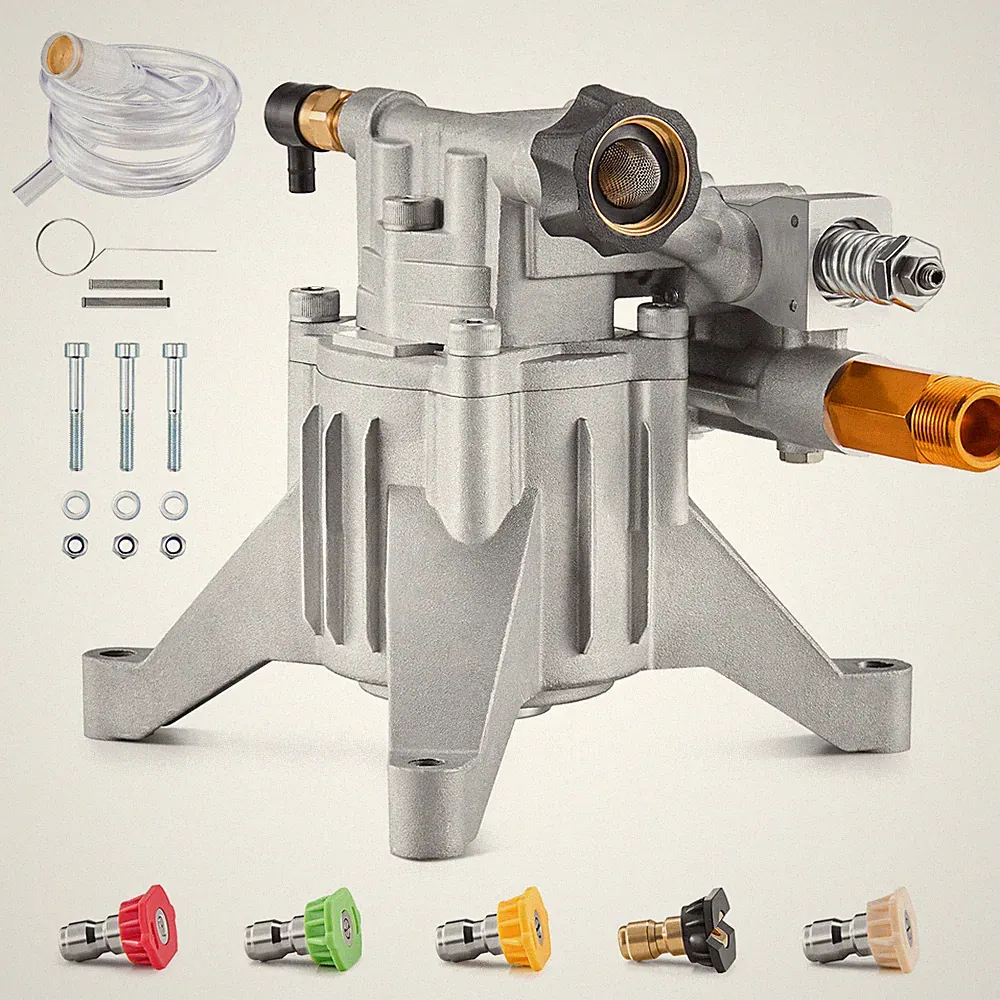 Pressure Washer Pump 7/8" Shaft Vertical 3300 PSI 3.0GPM with 5 Nozzles