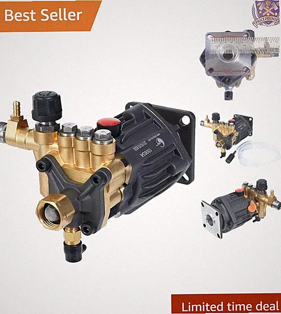 Pressure Washer Pump Brass 2800 psi 3 gpm Durable Gas Power Cleaning Kit