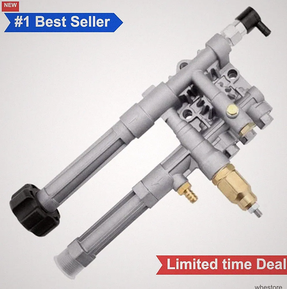 Pressure Washer Pump Head Aluminum 2.2 GPM Replacement For RMW2.2G24 RMW2G24