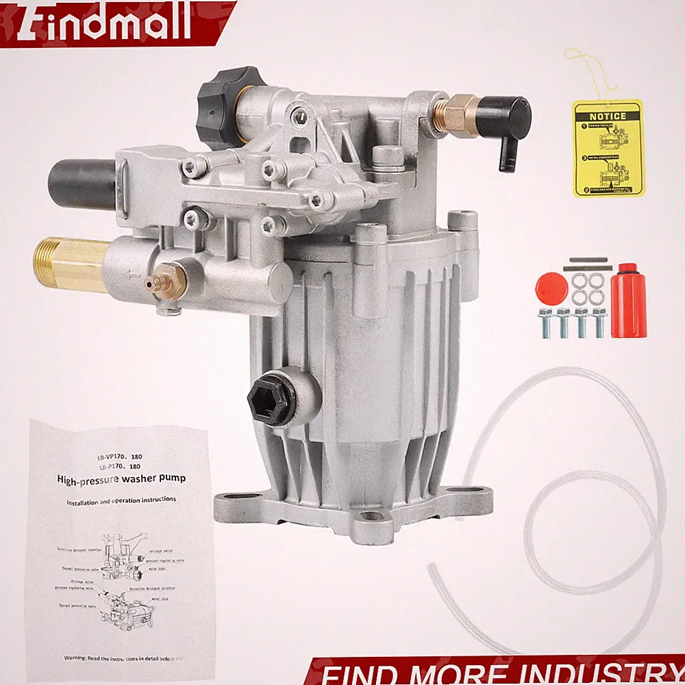 Pressure Washer Pump Horizontal 3/4"Shaft - MAX 3000 PSI 2.5 GPM Oil Sealed