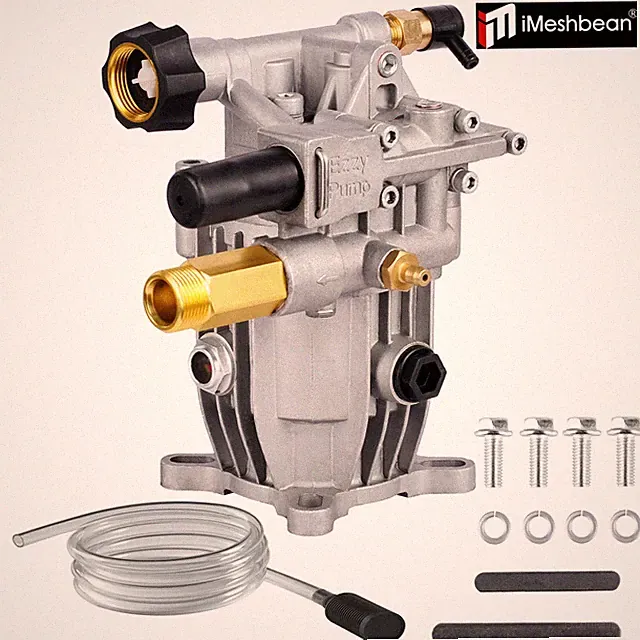 Pressure Washer Pump - Horizontal 3/4" Shaft - MAX 3000 PSI, 2.5 GPM, Oil Sealed