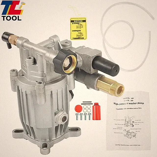 Pressure Washer Pump Horizontal 3/4"Shaft - MAX 3000 PSI Oil Sealed 2.5 GPM