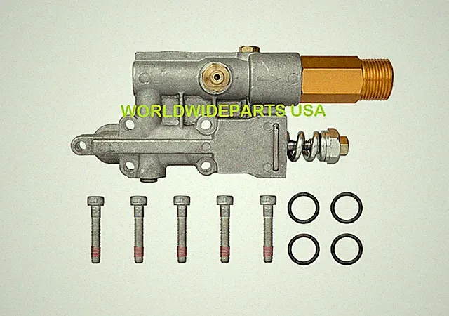 Pressure Washer Pump Manifold 5 Bolt Himore 308653006, 308653025, 308653052