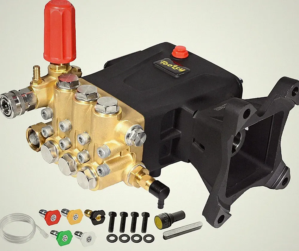 Pressure Washer Pump Max 4400 PSI 4.2 GPM, 1" Shaft 4400, Black