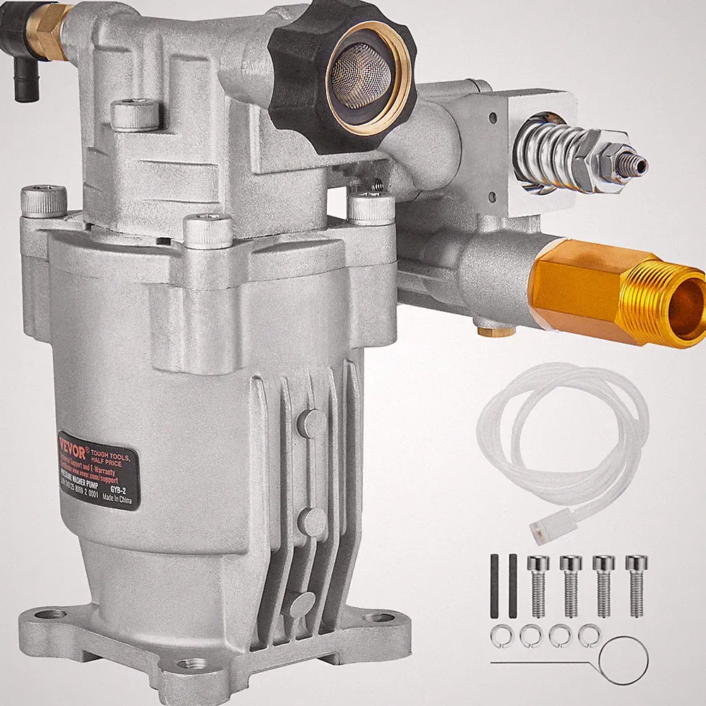 Pressure Washer Pump Power Washer Pump 3/4" Horizontal 3400 PSI 2.5 GPM