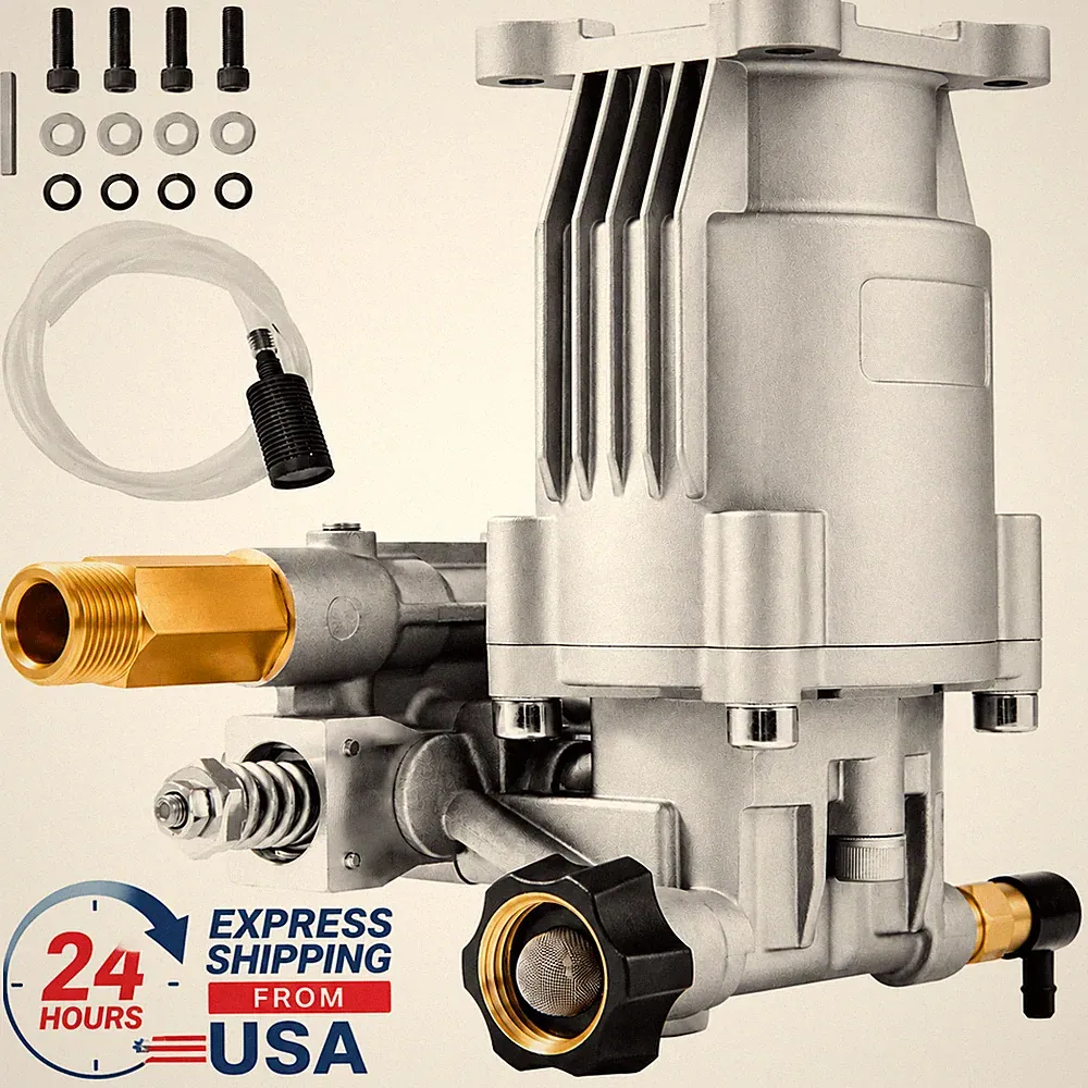 Pressure Washer Pump Power Washer Pump 3/4" Horizontal 3400 PSI 2.5 GPM USA
