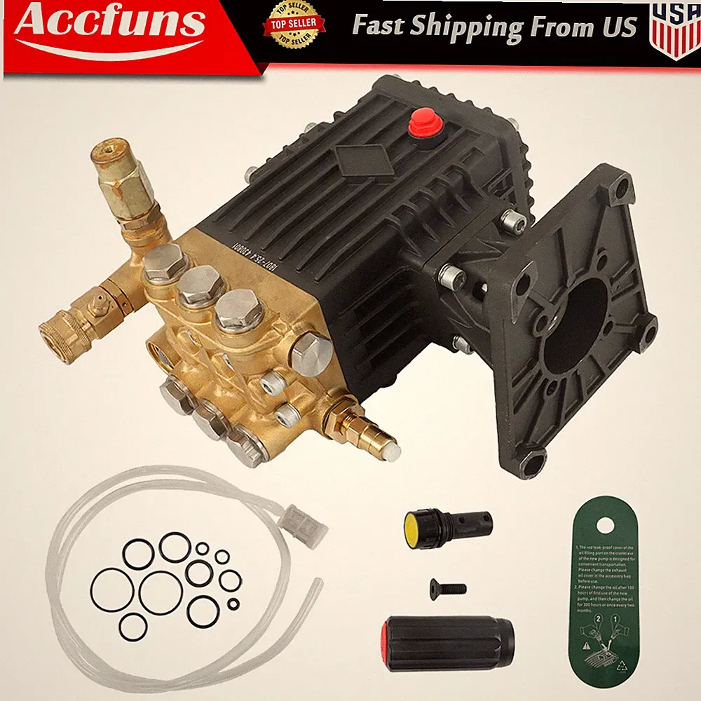 Pressure Washer Pump Power Washer Pump 4 GPM 1" Shaft Horizontal 4400 psi
