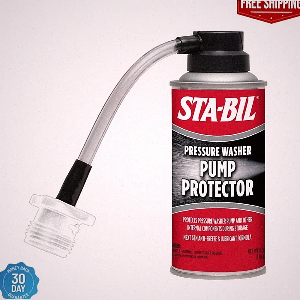 Pressure Washer Pump Protector Pistons Seals Saver Anti-Freeze STA-BIL 4 oz