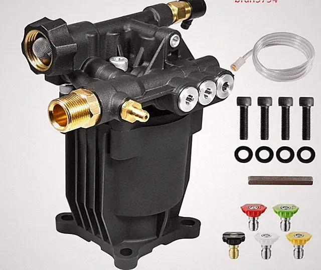 Pressure Washer Pump Replacement, Horizontal 3/4" Shaft, Maintenance-Free