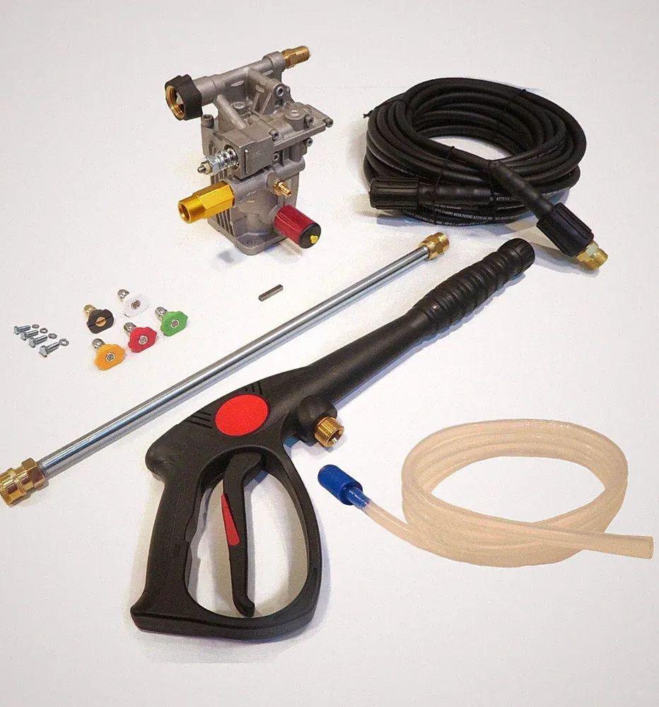 Pressure Washer Pump & Spray Kit for Honda GC160 Engine 7/8" Horizontal Shaft