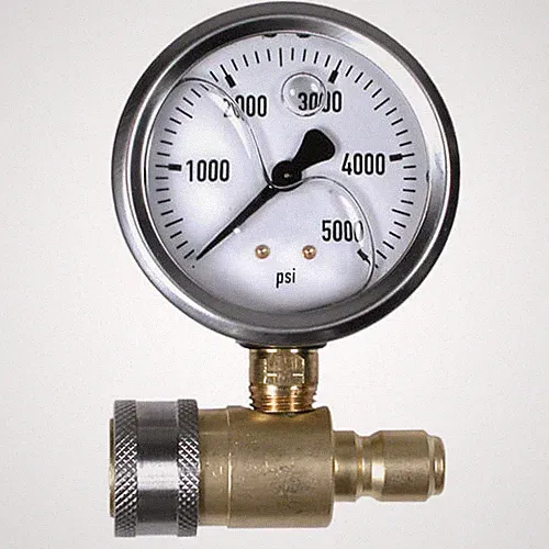 Pressure Washer Quick Connect 2.5" Pressure Gauge 5000psi | V-ATG001