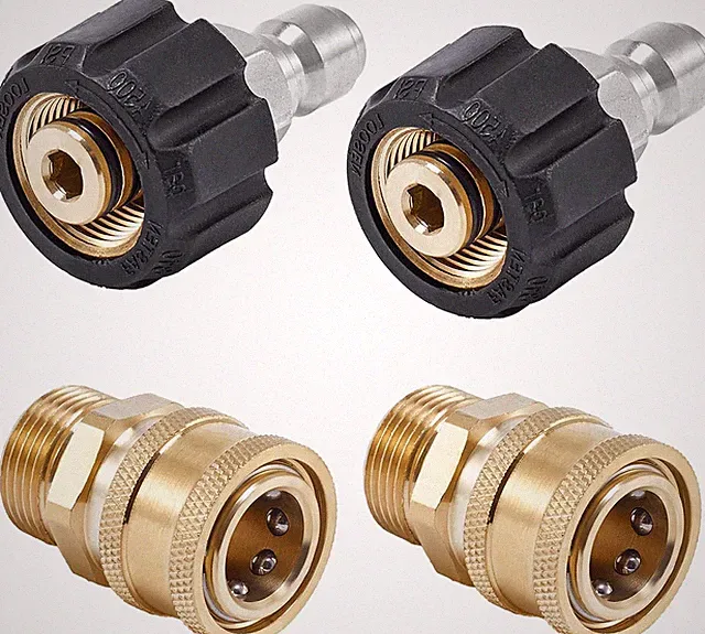 Pressure Washer Quick Connect Fittings, M22 14mm to 3/8 Inch