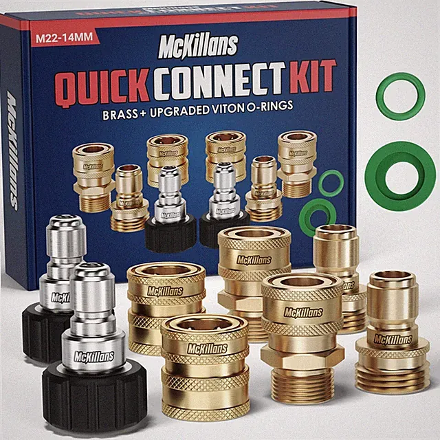 ® Pressure Washer Quick Connect Kit, M22-14mm to 3/8" Male Female Quick Disco...