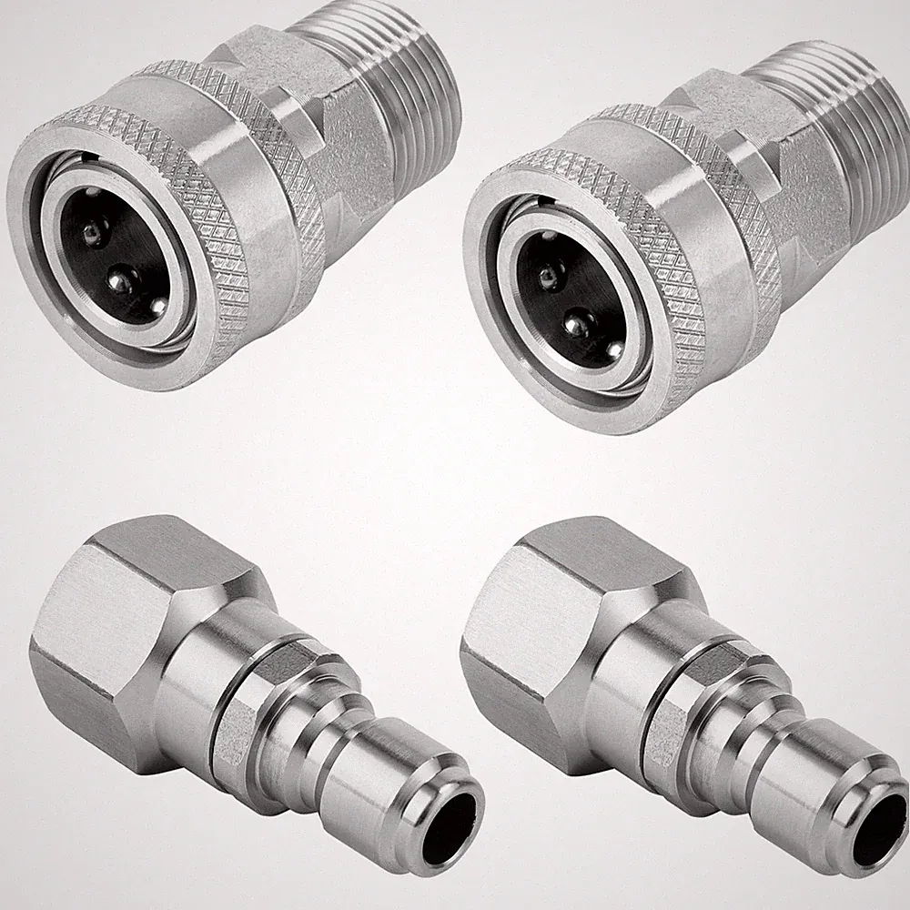 Pressure Washer Quick Connect Kit Swivel Fittings, M22 14mm to 3/8 Inch Quick...