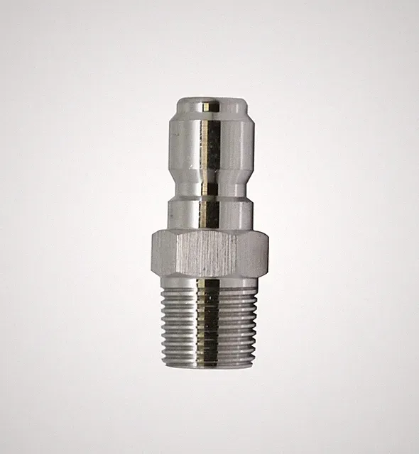 Pressure Washer Quick Connect Plug 1/4 NPT Male (1 Year No Hassle Warranty)