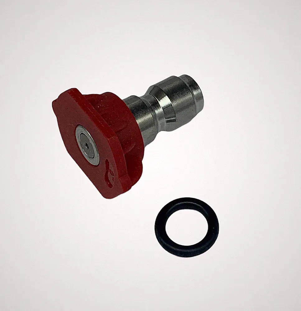 Pressure Washer Quick Connect Tip Nozzle Size 10 GPM Red 0 Degree Spray Angle
