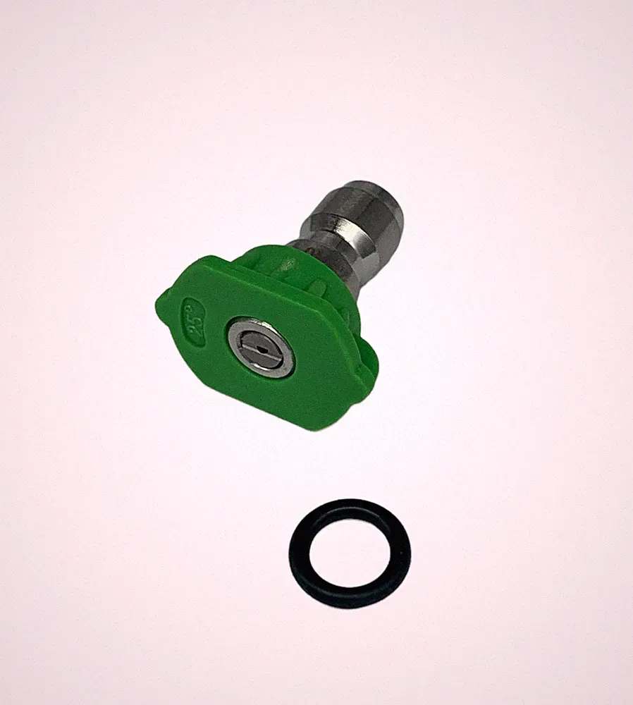 Pressure Washer Quick Connect Tip Nozzle Size 3.5 GPM Green 25 Degree Spray