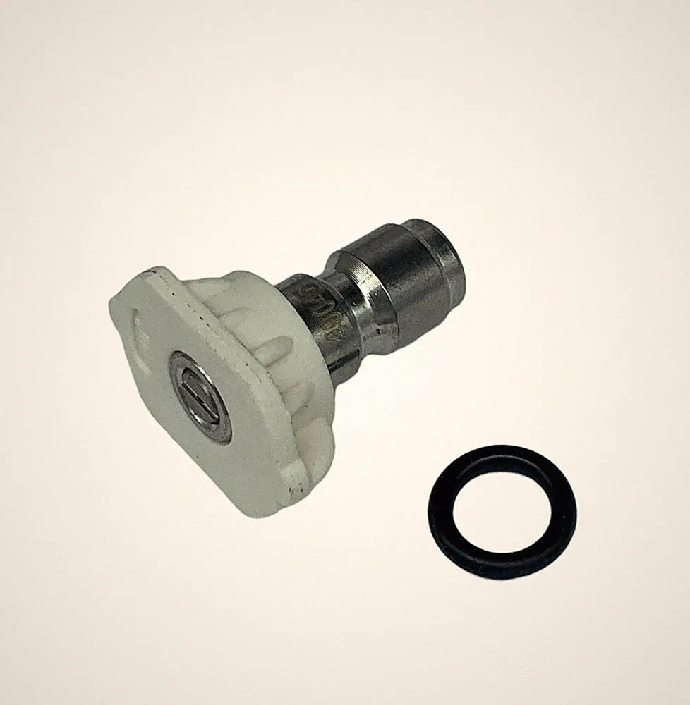 Pressure Washer Quick Connect Tip Nozzle Size 4.5 GPM White 40 Degree Spray