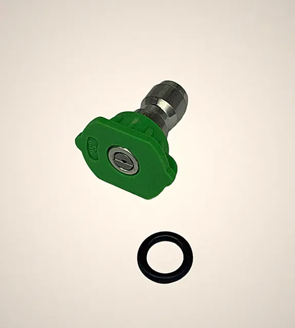 Pressure Washer Quick Connect Tip Nozzle Size 5 GPM Green 25 Degree Spray Angle