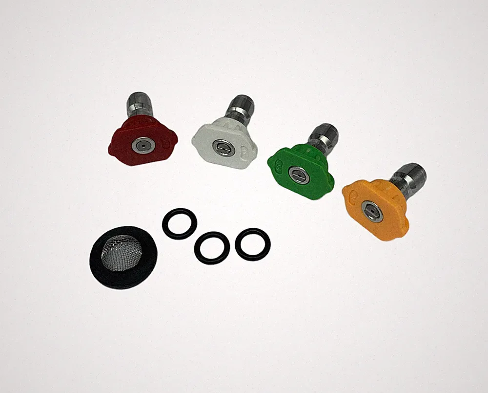 Pressure Washer Quick Connect Tip Nozzle Spray Kit Size 2 GPM W/ Filter & Orings