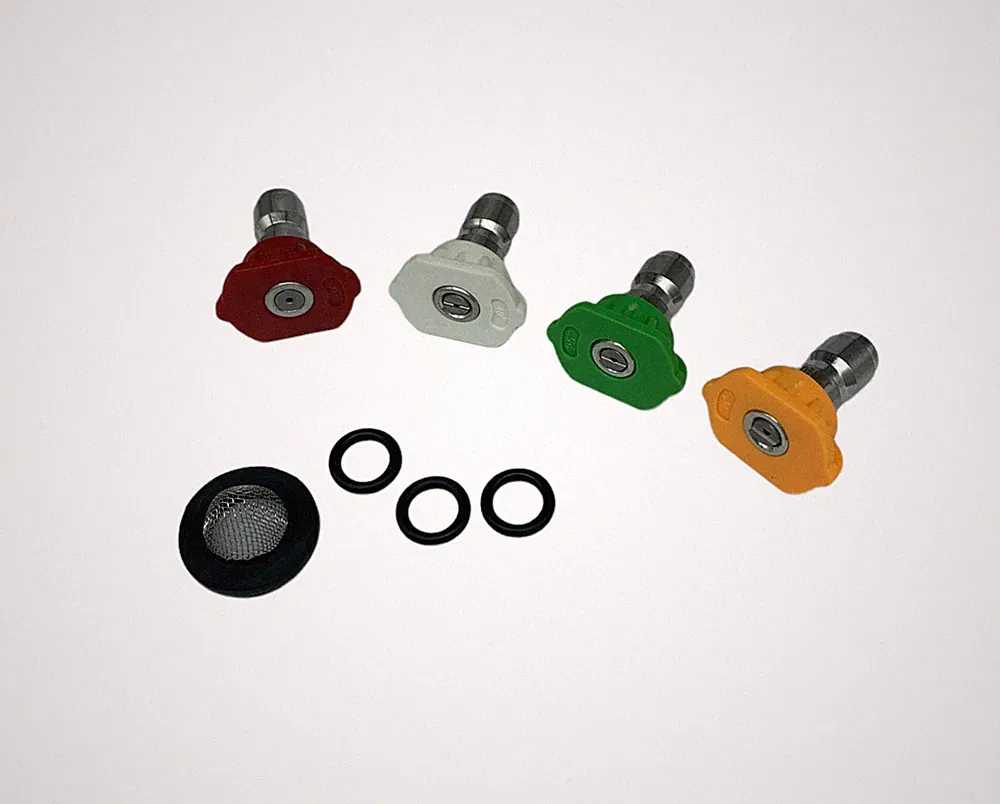 Pressure Washer Quick Connect Tip Nozzle Spray Kit Size 3 GPM W/ Filter & Orings