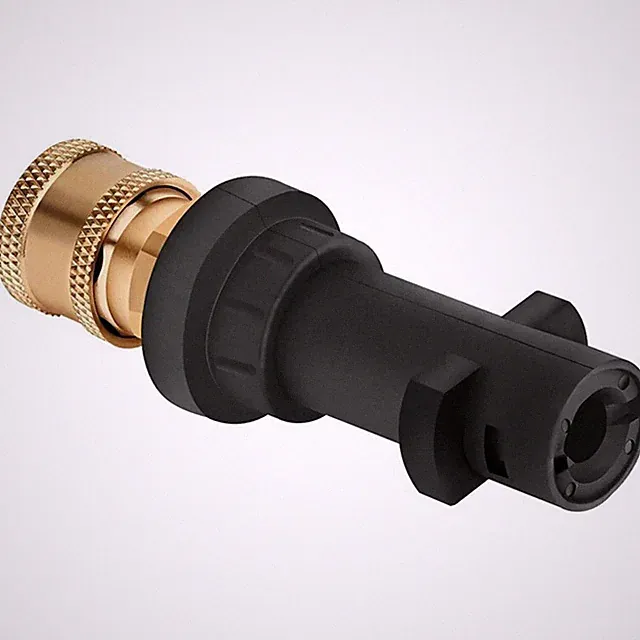 Pressure Washer Quick Connector 1/4" to Spray Gun Wand Lance Bayonet Adapter