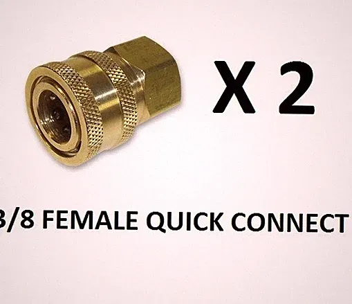 PRESSURE WASHER QUICK COUPLER 3/8" FEMALE X 3/8" FPT - FREE SAME DAY SHIPPING