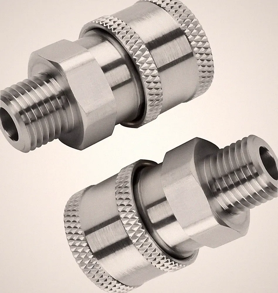 Pressure Washer Quick Coupler 3/8 NPT Male for Lavor Simpson 5000 PSI (2Pk)