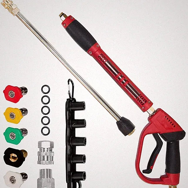 Pressure Washer , Red High Power Washer with Wand Extension, 5 Nozzle Tips, M...