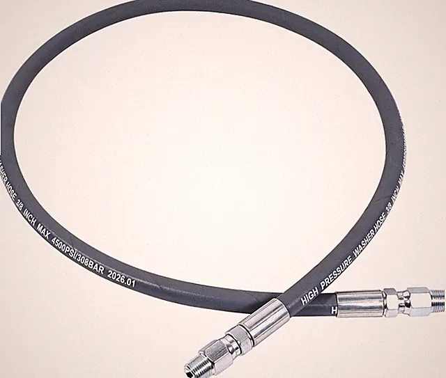 Pressure Washer Reel Connector Jumper Hose 4FT, Dual 3/8" Male NPT Swivel Fittin