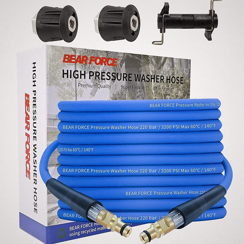 Pressure Washer Replacement Hose Super Flexible Hose 32ft 3200PSI, Car Wash
