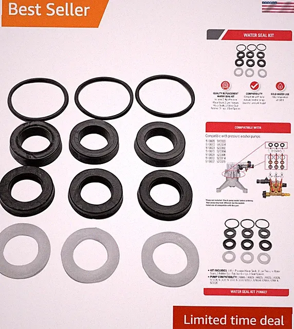 Pressure Washer Replacement Water Seal Kit for Optimal Pump Performance